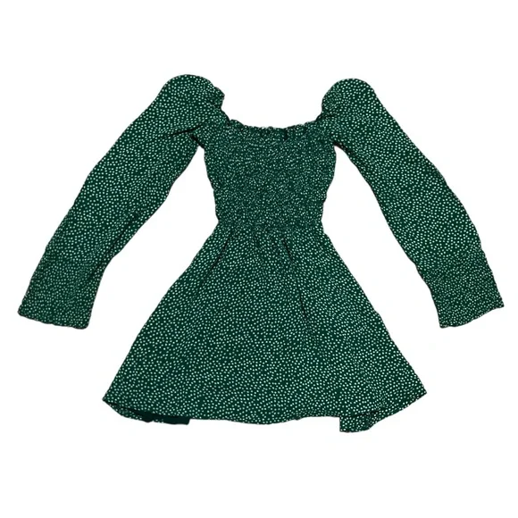 Reformation Green Mini Dress - Picture 3 of 9